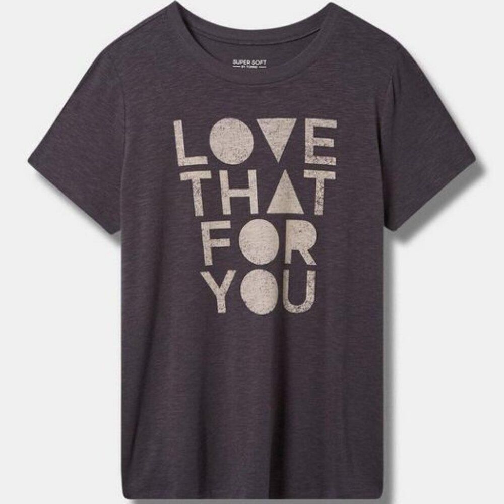 Torrid Love That Vintage Fit Super Soft Slub Crew Neck Tee Size 4X NWT